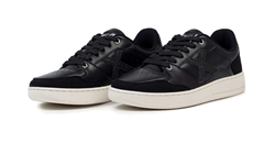 SNEAKERS LEGIT 98 IN PELLE NERA CON DETTAGLI LUREX